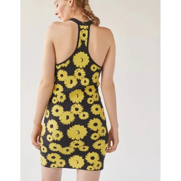 UO Knit Sunflower Mini Dress - Picture 4 of 5